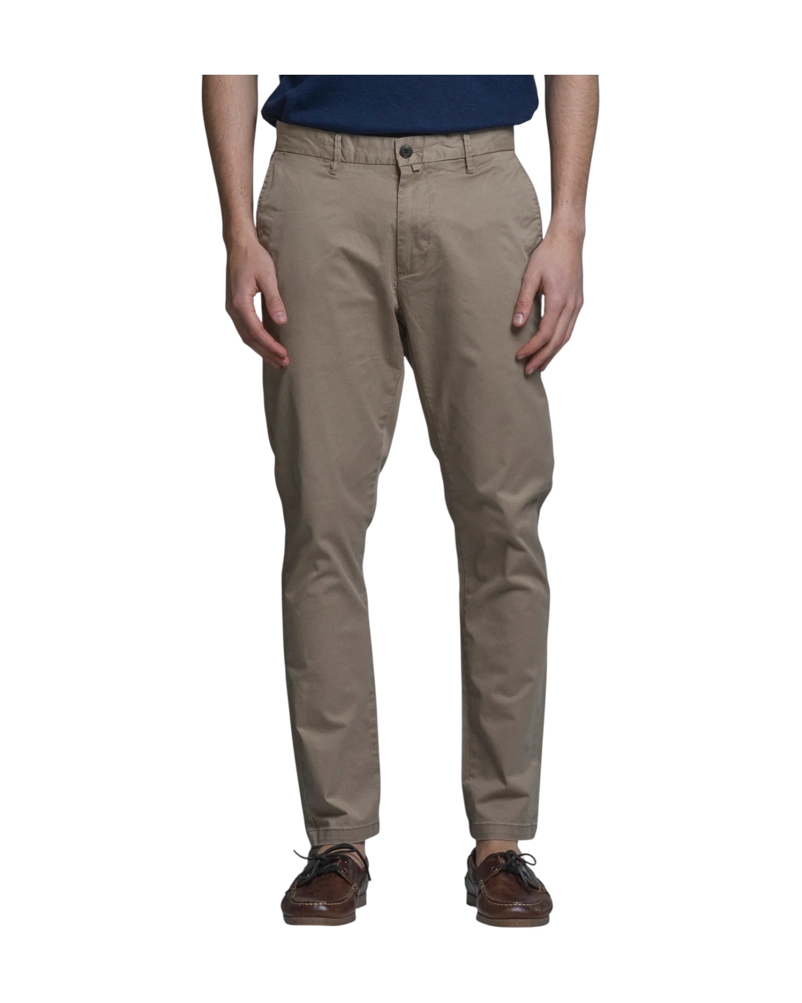 Pantalone Chino in cotone stretch Beige BRYAN GABC51 IMPURE 