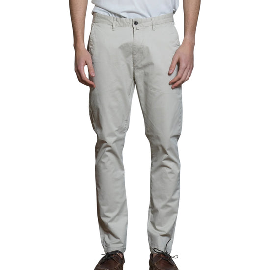 Pantalone Chino in cotone stretch Ecru BRYAN GABC56 IMPURE 