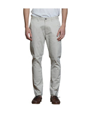 Pantalone Chino in cotone stretch Ecru