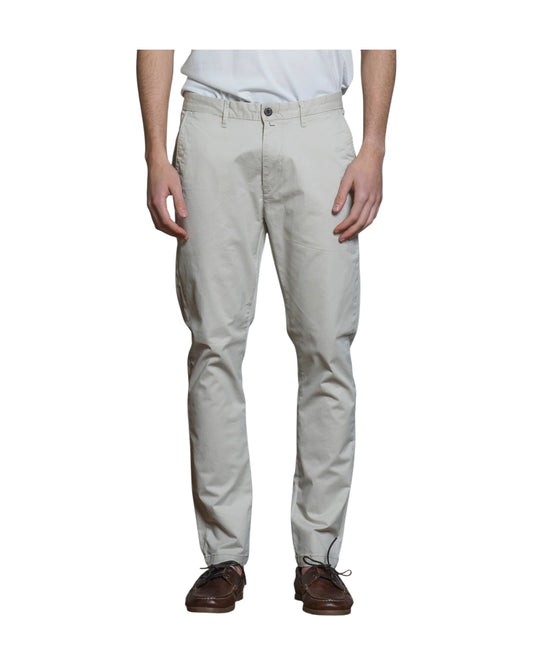 Pantalone Chino in cotone stretch Ecru BRYAN GABC56 IMPURE 