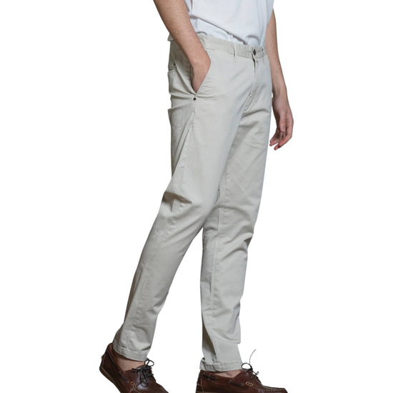 Pantalone Chino in cotone stretch Ecru BRYAN GABC56 IMPURE 