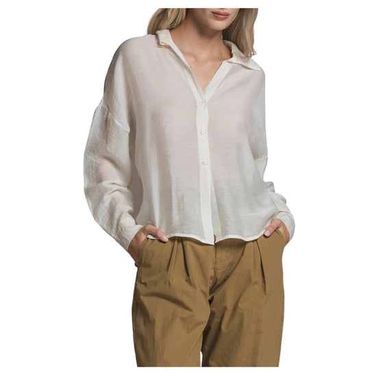 Camicia in misto lyocell Milk CLARA VIS218 IMPURE 