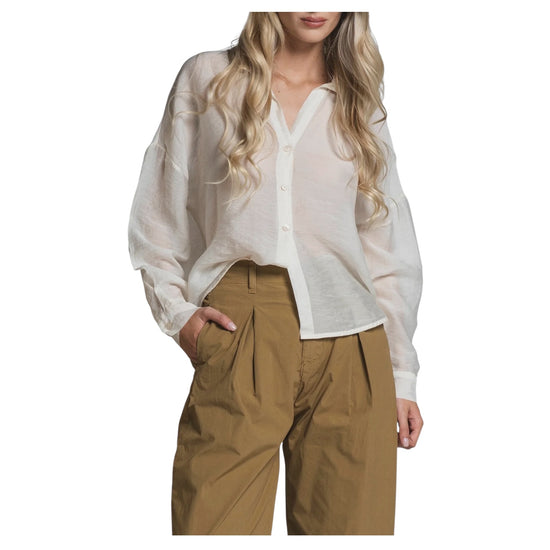Camicia in misto lyocell Milk CLARA VIS218 IMPURE 