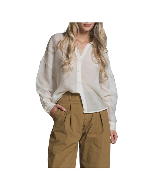 Camicia in misto lyocell Milk CLARA VIS218 IMPURE 