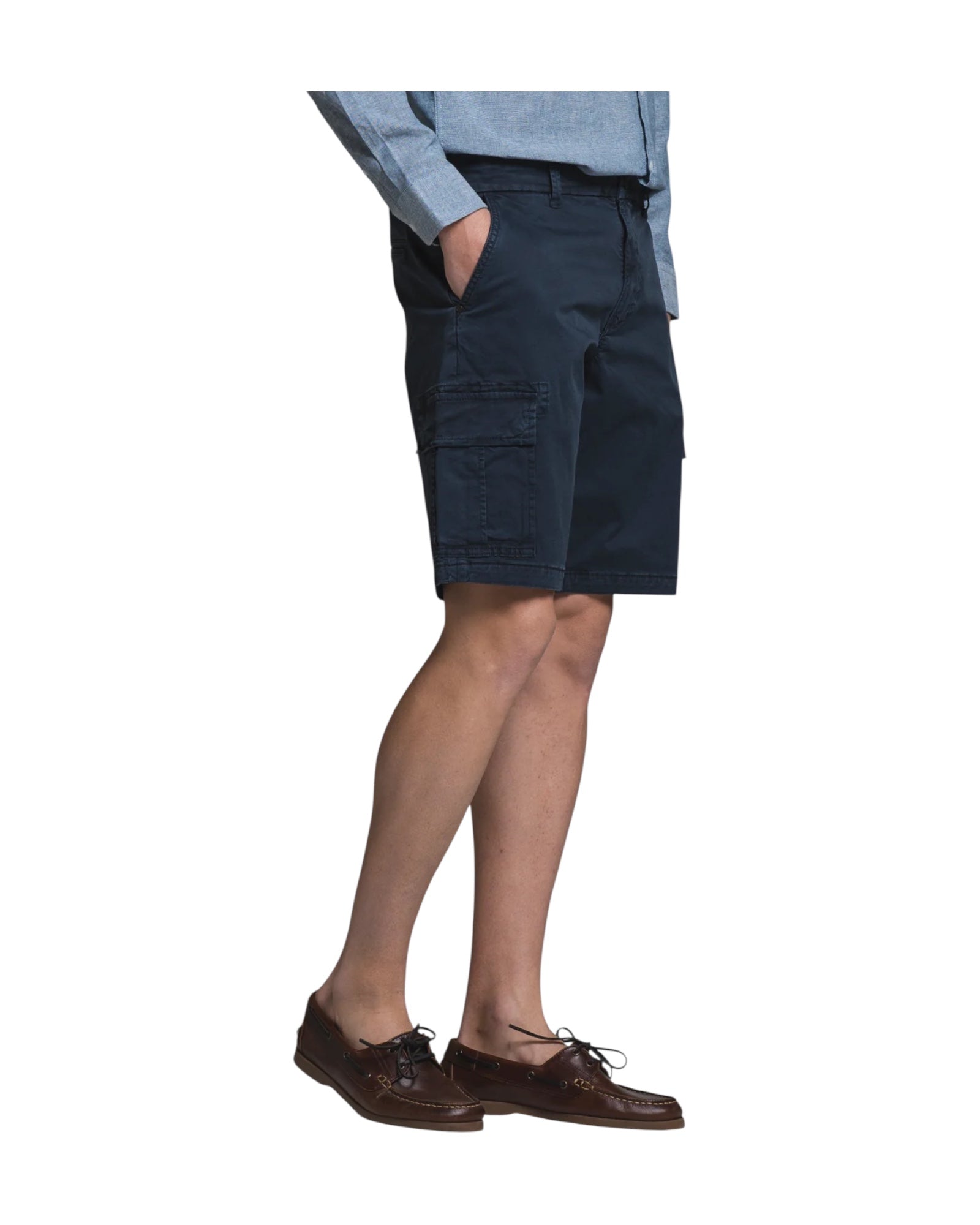 Bermuda Cargo in cotone stretch Navy DANNY GABC01 IMPURE 