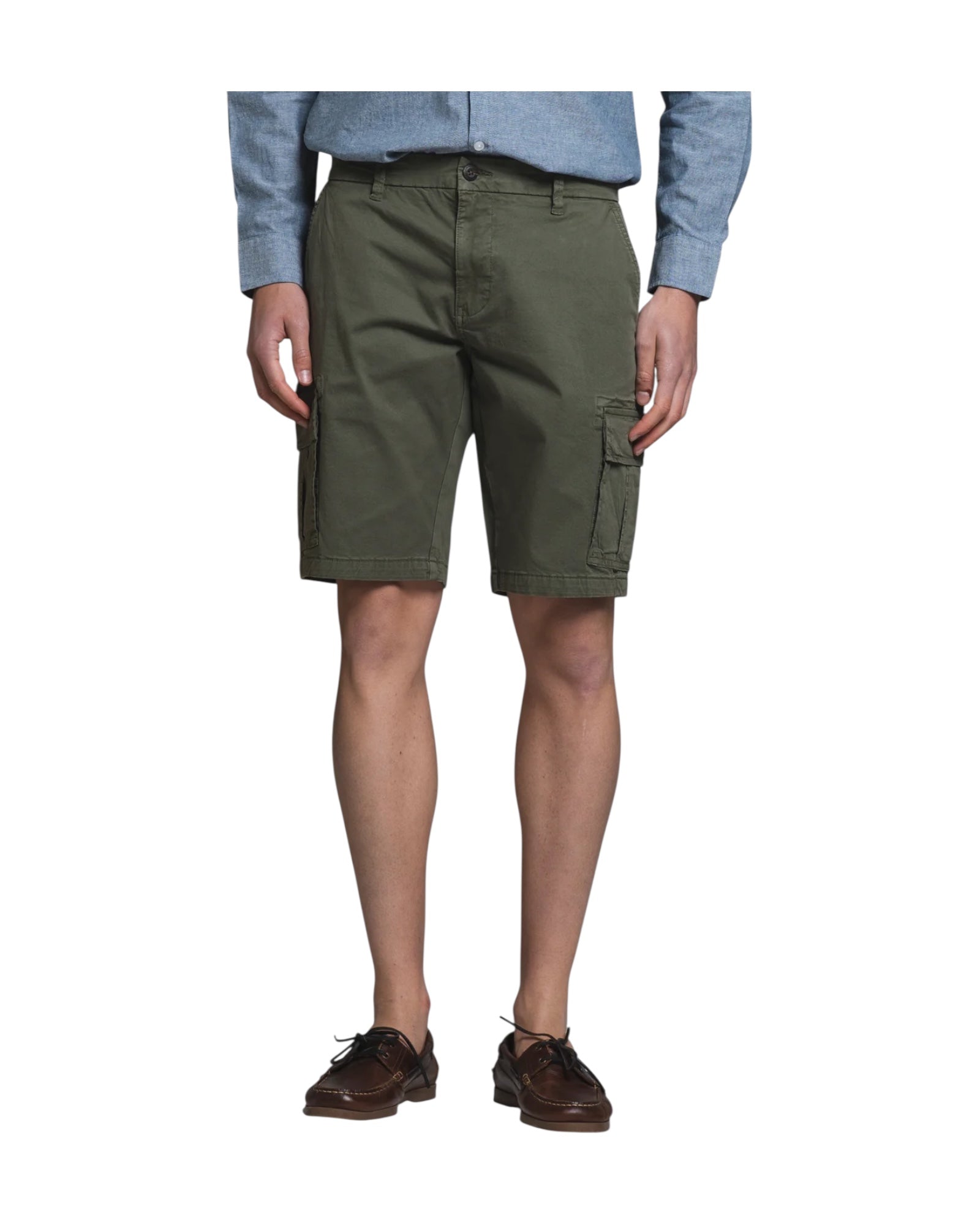 Bermuda Cargo in cotone stretch Military green DANNY GABC03 IMPURE 