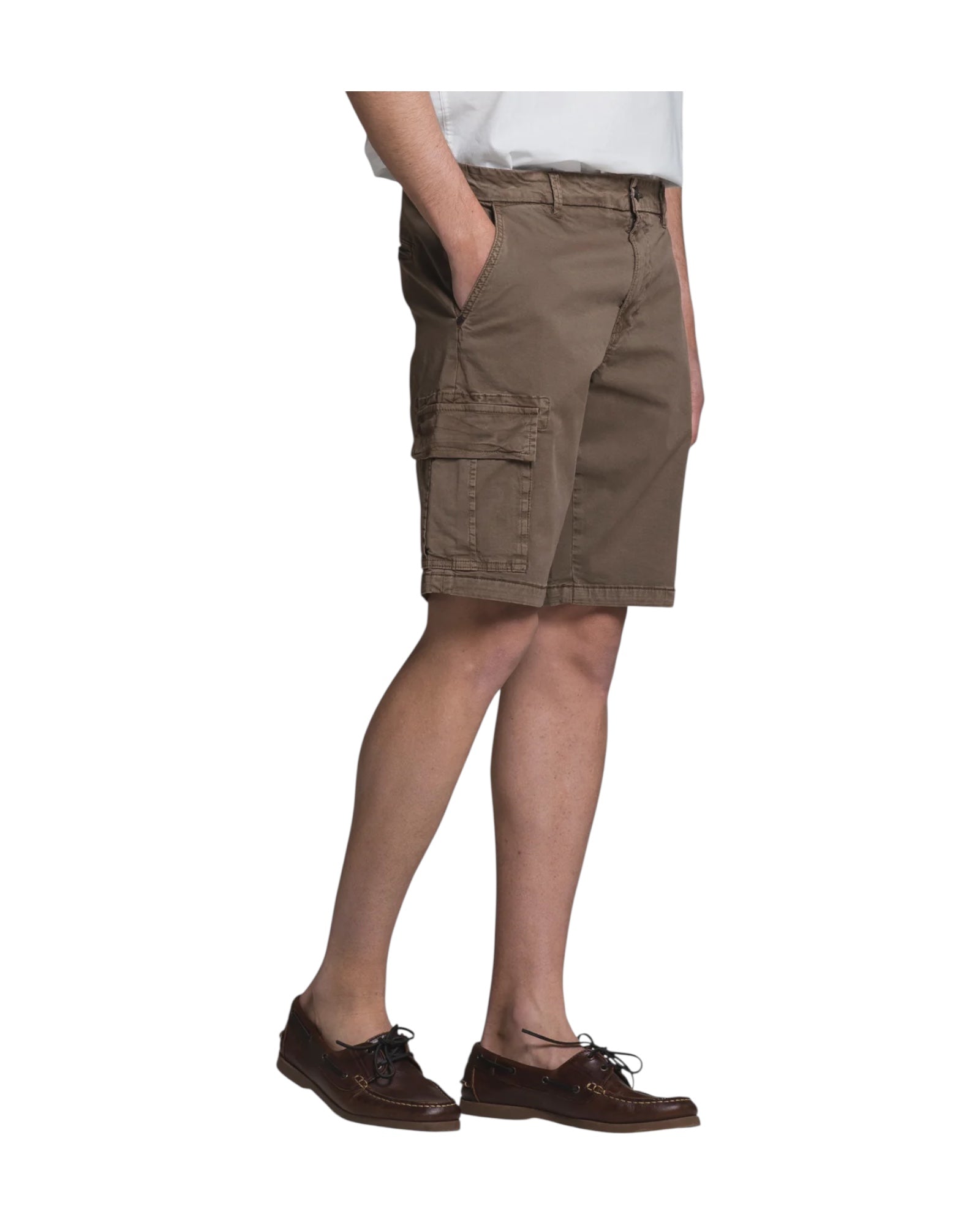 Bermuda Cargo in cotone stretch Mud DANNY GABC43 IMPURE 