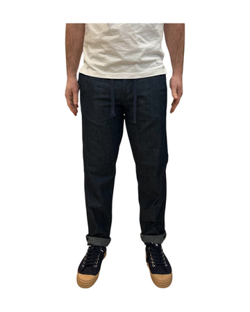 Pantalone in cotone Chambray Dark blue MILES CMBC99 IMPURE 