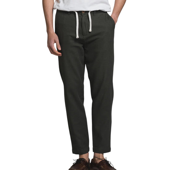 Pantalone in cotone effetto garzato Dark green MILES DOBC04 IMPURE 