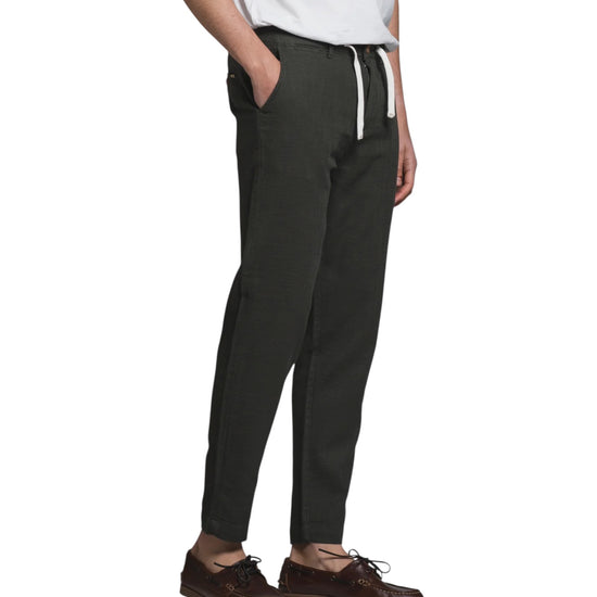 Pantalone in cotone effetto garzato Dark green MILES DOBC04 IMPURE 