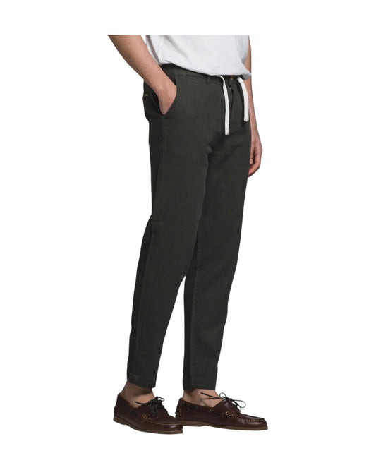 Pantalone in cotone effetto garzato Dark green MILES DOBC04 IMPURE 