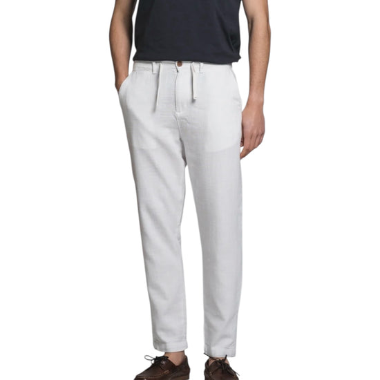 Pantalone in cotone effetto garzato White MILES DOBC24 IMPURE 