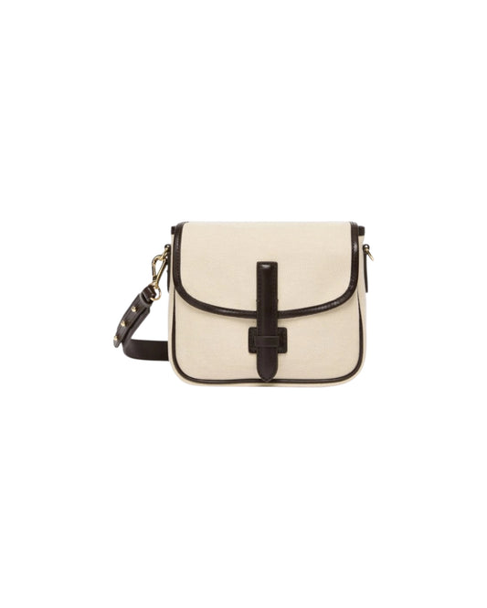 Borsa a tracolla piccola in canvas e pelle Corda AGAP 001 MAX MARA WEEKEND 