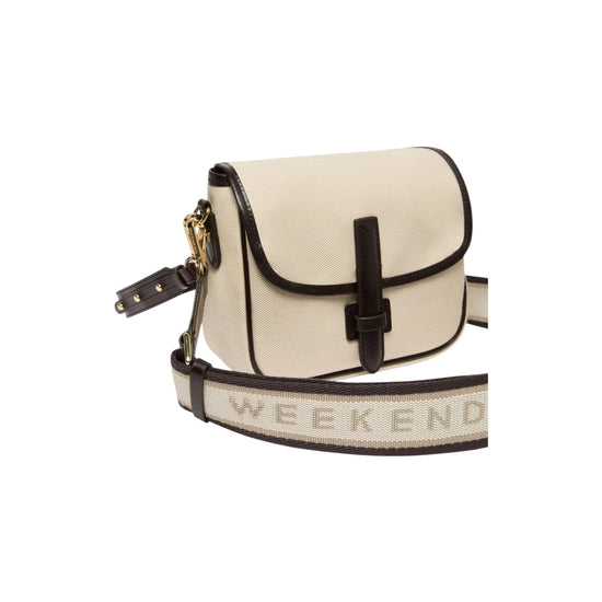 Borsa a tracolla piccola in canvas e pelle Corda AGAP 001 MAX MARA WEEKEND 