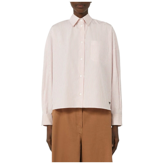 Camicia Over in cotone Rosa AUREO 051 MAX MARA WEEKEND 