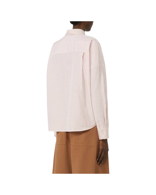 Camicia Over in cotone Rosa AUREO 051 MAX MARA WEEKEND 