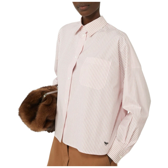Camicia Over in cotone Rosa AUREO 051 MAX MARA WEEKEND 