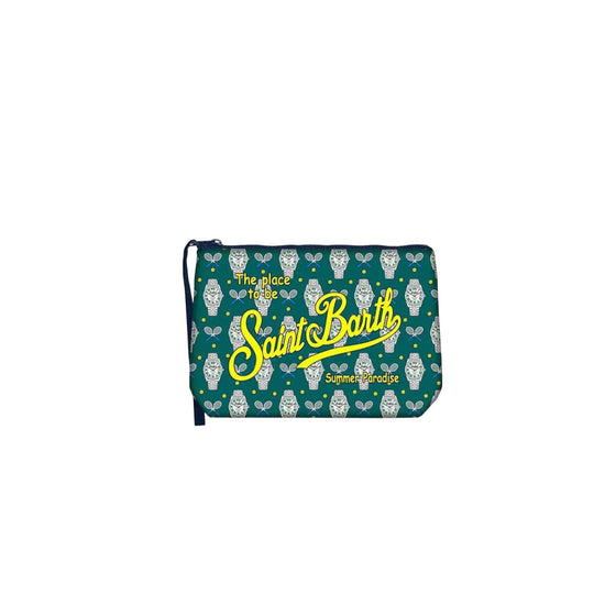 Pochette Aline Tennis clock Verde ALIN001 07716L MC2 SAINT BARTH 