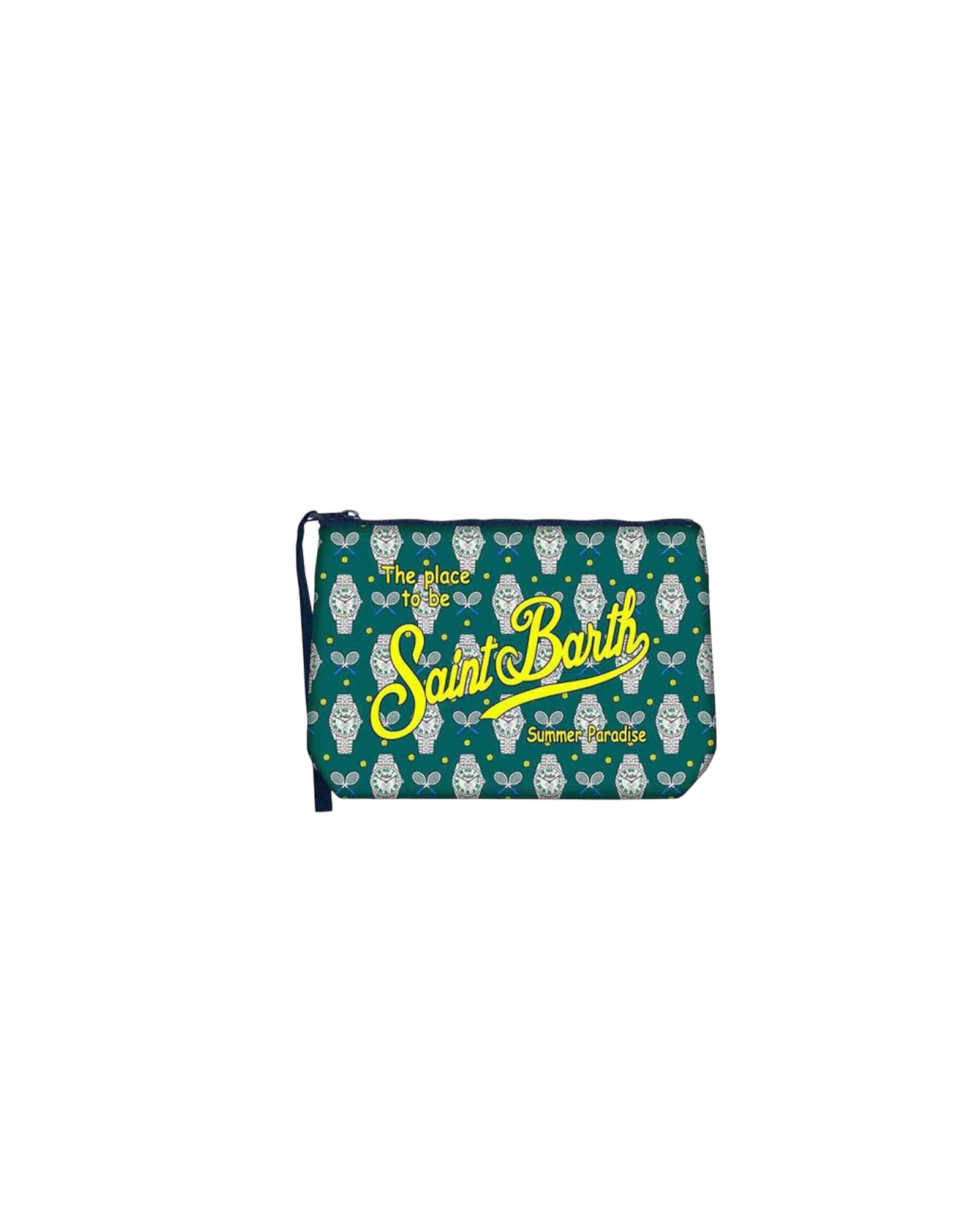 Pochette Aline Tennis clock Verde ALIN001 07716L MC2 SAINT BARTH 