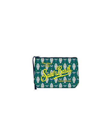 Pochette Aline Tennis clock Verde ALIN001 07716L MC2 SAINT BARTH 
