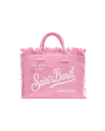 Borsa Colette in lino Rosa COL0018 00142L MC2 SAINT BARTH 