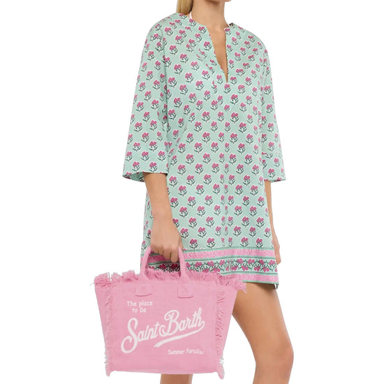 Borsa Colette in lino Rosa COL0018 00142L MC2 SAINT BARTH 