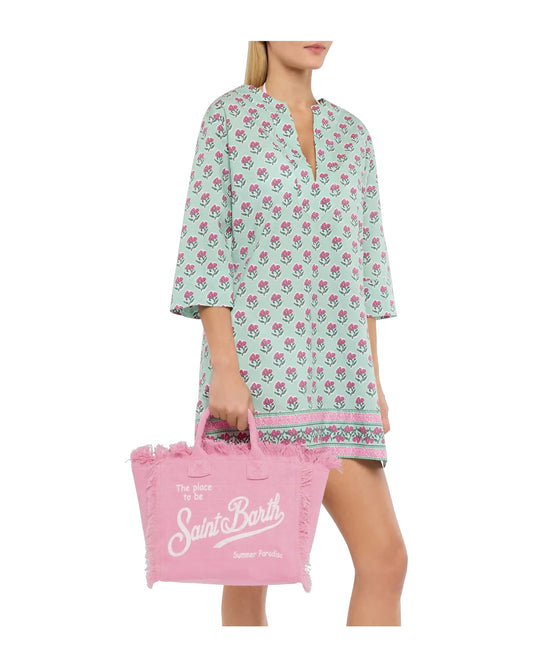 Borsa Colette in lino Rosa COL0018 00142L MC2 SAINT BARTH 