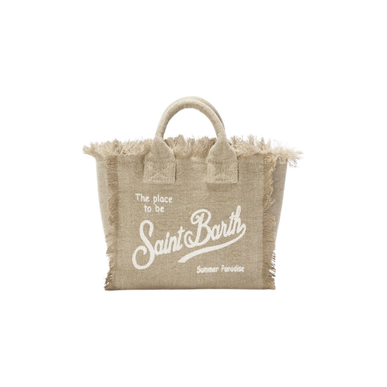 Borsa Vanity Mini in lino Beige VAMI008 01139L MC2 SAINT BARTH 