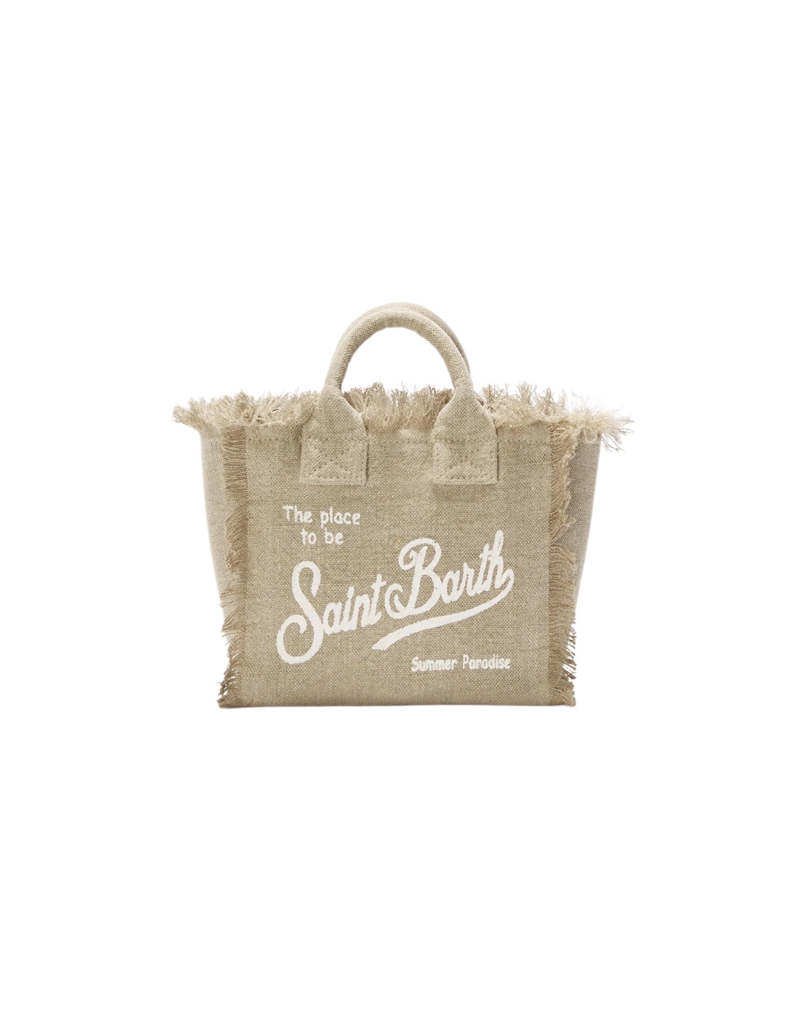 Borsa Vanity Mini in lino Beige VAMI008 01139L MC2 SAINT BARTH 