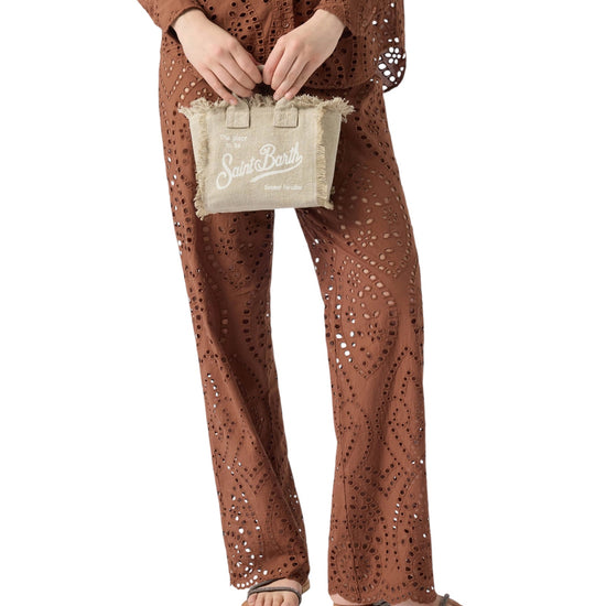 Borsa Vanity Mini in lino Beige VAMI008 01139L MC2 SAINT BARTH 