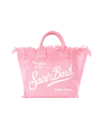 Borsa Vanity in lino Rosa VANI022 00142L MC2 SAINT BARTH 