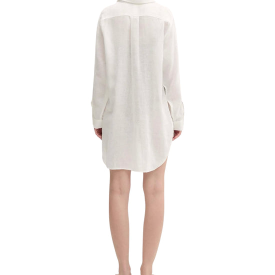 Camicione in cotone e lino Cream 21564377 CREAM RALPH LAUREN 