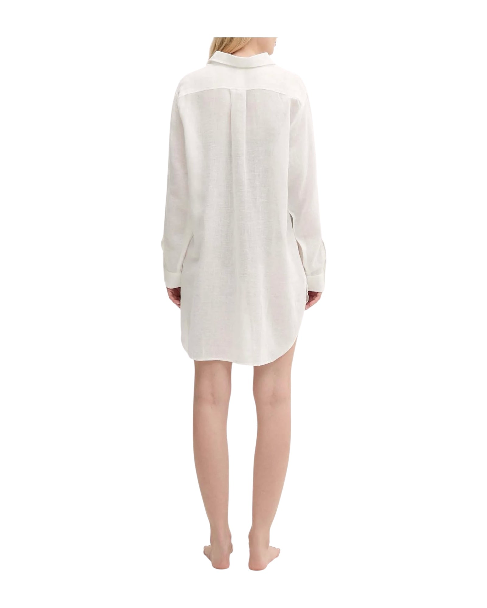 Camicione in cotone e lino Cream 21564377 CREAM RALPH LAUREN 