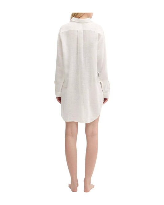 Camicione in cotone e lino Cream 21564377 CREAM RALPH LAUREN 