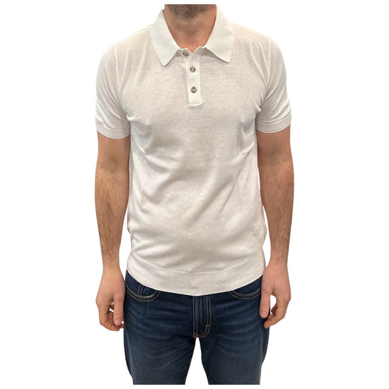 Polo in cotone Crepe Latte 12106 100 RETOIS 
