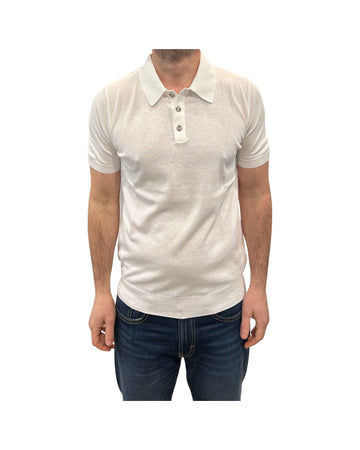 Polo in cotone Crepe Latte 12106 100 RETOIS 