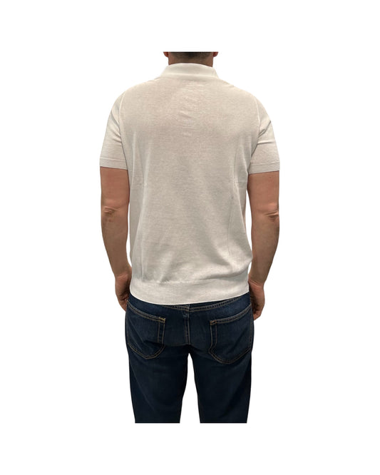 Polo in cotone Crepe Latte 12106 100 RETOIS 