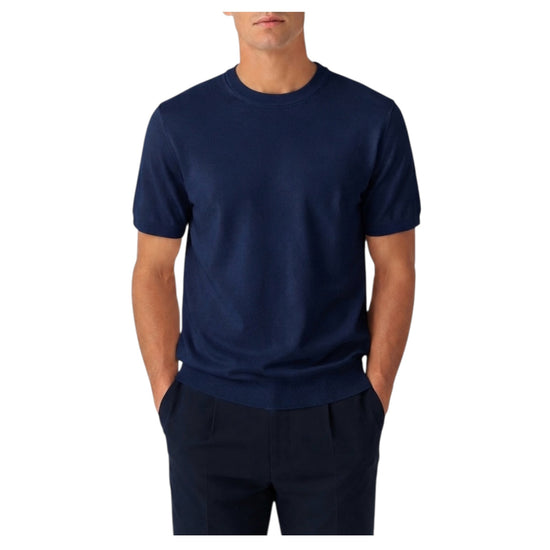 Maglia in cotone Crepe Blu navy 241112 BLU NAVY RE.VI.VAL 