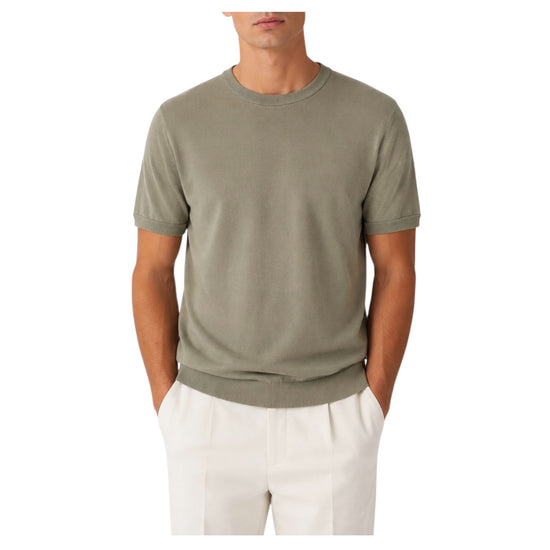 Maglia in cotone Crepe Verde militare 241112 VERDE MILITARE RE.VI.VAL 
