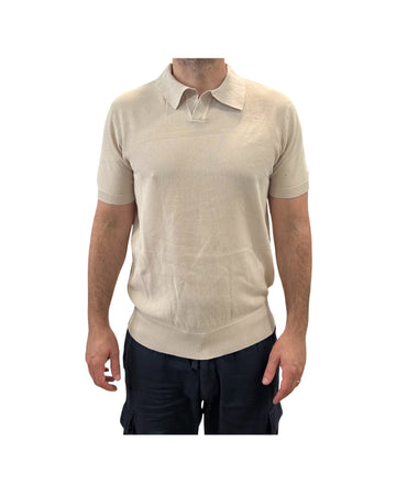 Polo in cotone a nido d'ape Beige 260010 BEIGE RE.VI.VAL 
