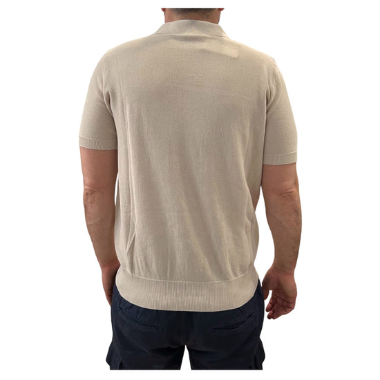 Polo in cotone a nido d'ape Beige 260010 BEIGE RE.VI.VAL 