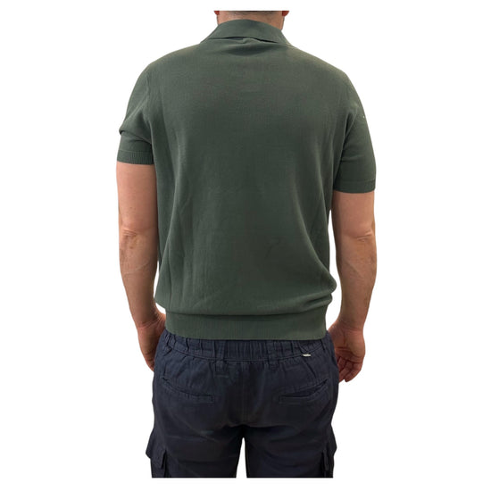 Polo in cotone a nido d'ape Green 260010 GREEN RE.VI.VAL 