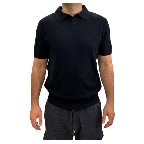 Polo in cotone a nido d'ape Navy 260010 NAVY RE.VI.VAL 