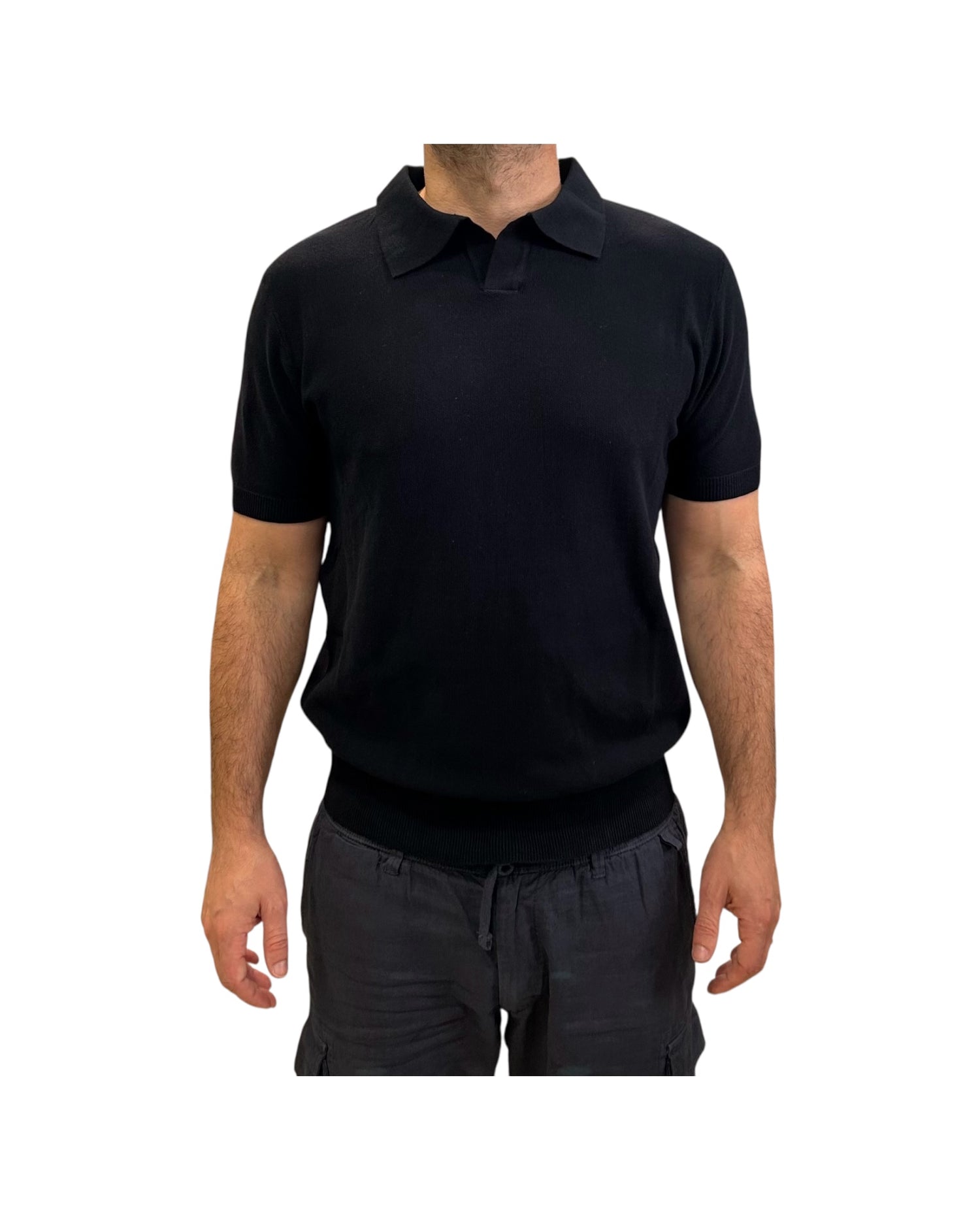 Polo in cotone a nido d'ape Navy 260010 NAVY RE.VI.VAL 