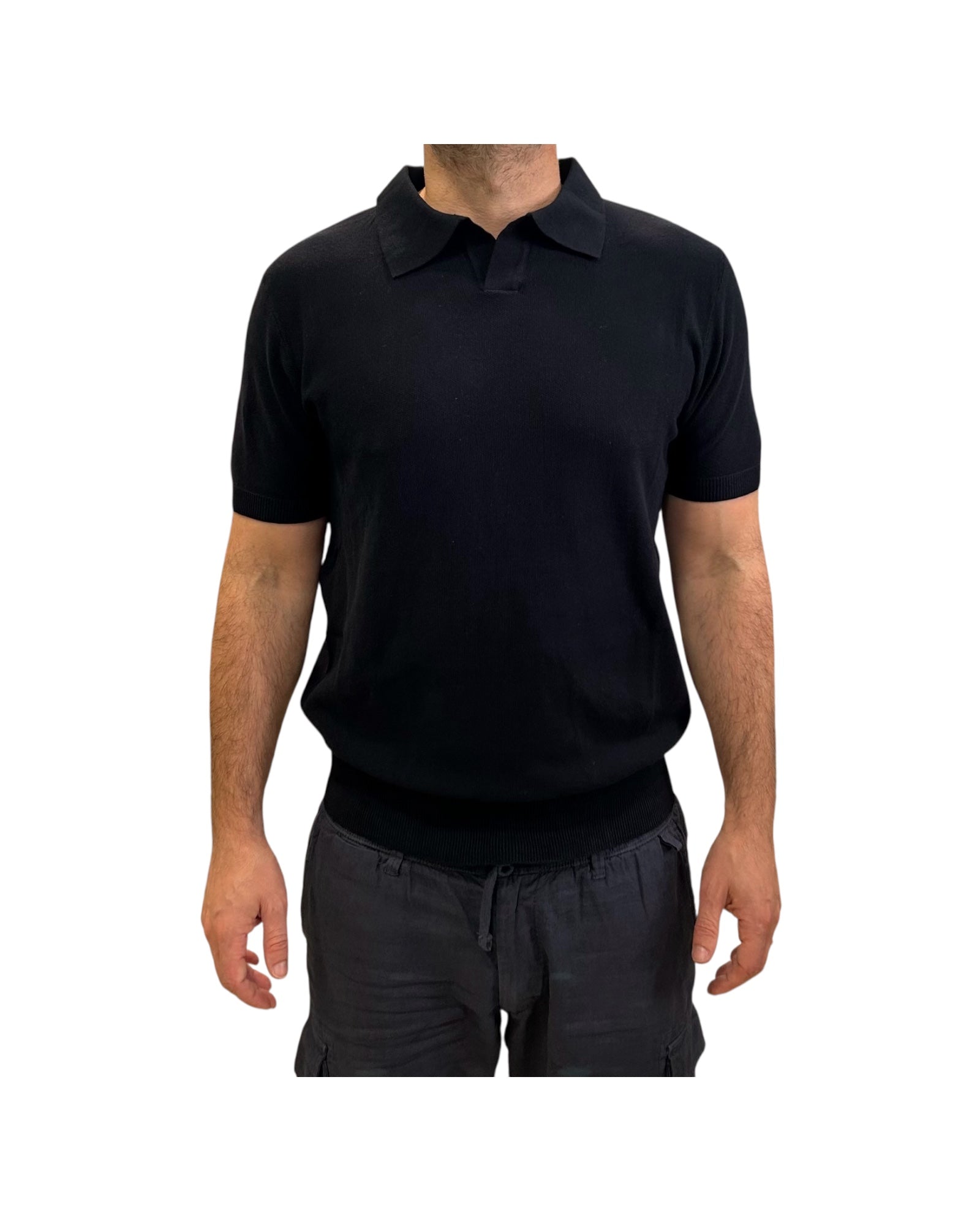 Polo in cotone a nido d'ape Navy 260010 NAVY RE.VI.VAL 