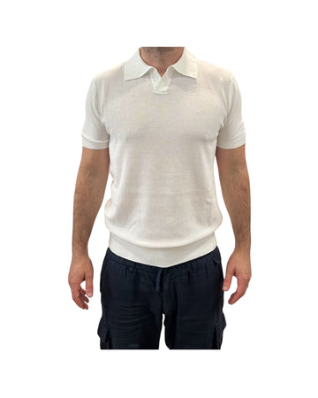 Polo in cotone a nido d'ape White 260010 WHITE RE.VI.VAL 