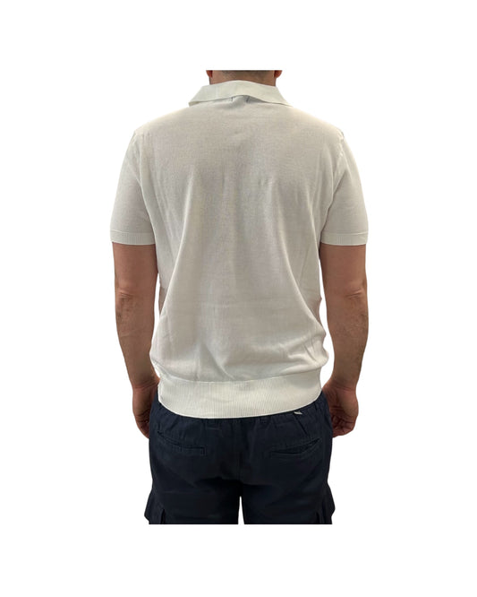 Polo in cotone a nido d'ape White 260010 WHITE RE.VI.VAL 