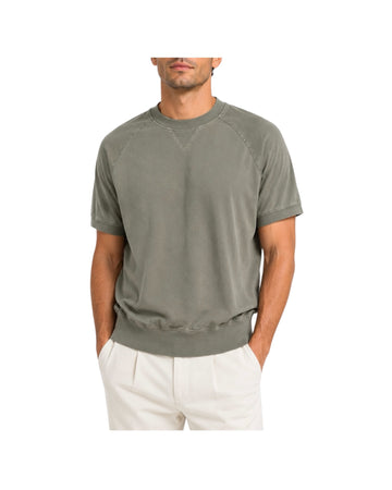 T-Shirt taglio felpa Green WA0073 GREEN RE.VI.VAL 