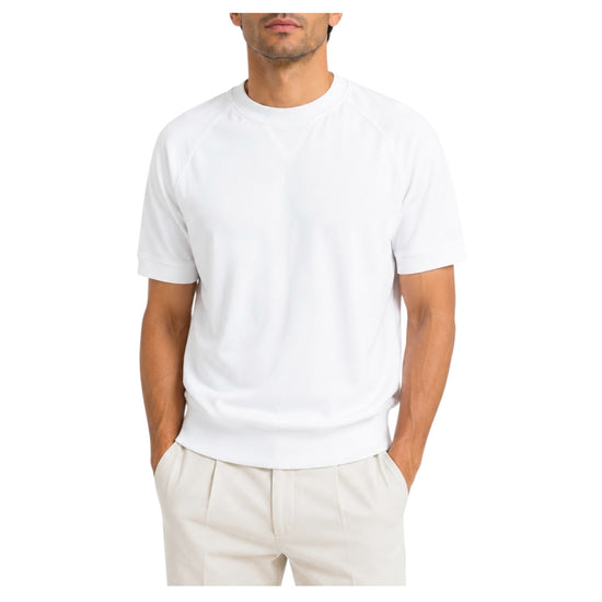 T-Shirt taglio felpa White WA0073 WHITE RE.VI.VAL 