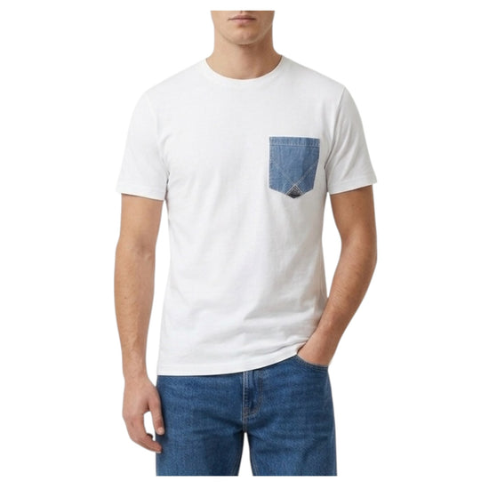 T-Shirt Pocket Optic white RRU90171CA160111 C0014 ROY ROGER'S 